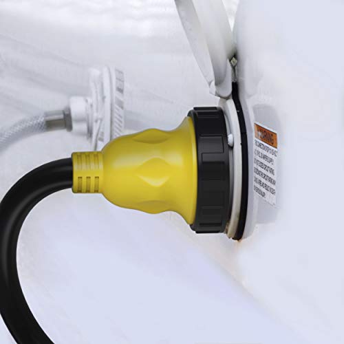 30 Amp To 30 Amp Rv Adapter Cord With Locking Connector Plug, Gearit 30Amp Male To 30Amp Female Dogbone Rv Trailer Camper, Nema Tt-30P To L5-30R, Stw 10 Gauge Heavy Duty Electrical Power - 12In, 1Ft #TOP6