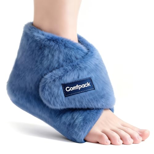 Comfpack Microwavable Ankle Heating Pad for Pain Relief, Washable Heated
