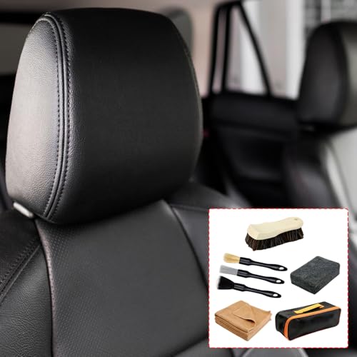 Kit de limpieza para coche con materiales suaves para cuero delicado 3