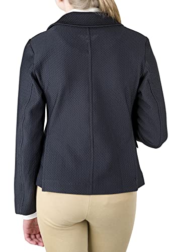 TuffRider Children's EquiVent Show Coat – Lightweight Breathable Mesh, Hidden Zipper3