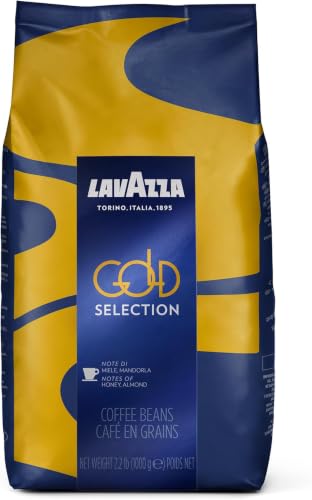 Image of Lavazza Gold Selection Whole Bean Coffee Blend, Light Roast, 2.2 Pound Bag, Premium Quality, Blended and roasted in Italy, Well balanced, Aromatic Blend with notes of honey and almond (Pack of 6)