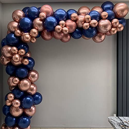 Metallic Rose Gold Balloons 5 Inch 100 Pack, JOGAMS Rose Gold Chrome Balloons for Birthday Party Wedding Baby Shower Festival Anniversary Decorations by JOGAMS - Used condition - Image 5