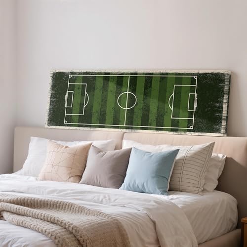 Terrain de football vintage : le tableau panoramique idéal à offrir aux passionnés