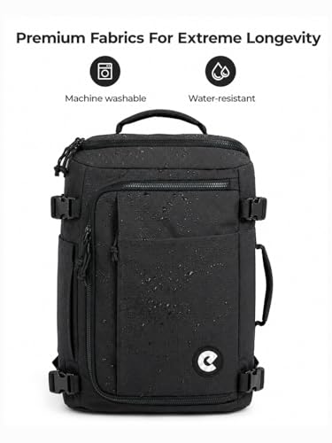 Image of Easify All IN ONE Backpack (38L) Carry-On Cabin Luggage Backpack with 15.6 Inch Laptop Sleeve, RFID Protection & Shoe Compartment | Weekender bag for Men & Women