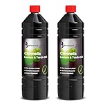 Quebec Insect Repelling Citronella Lamp Lantern and Torch Oil 2x1L – Outdoor Garden Torch Fuel with Citronella Essential Oil, Long Lasting Burn, Patio Mosquito Lantern Oil for Garden Camping