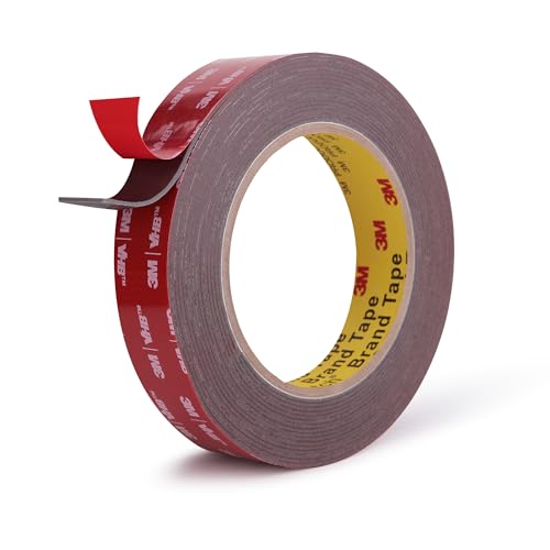 Image of Double Sided Tape Heavy Duty Mounting Tape 3 /4 inch x 18Ft Made of 3M 4611F Gray Strong Adhesive for Reliable Bonding Waterproof Foam Tape for Home Office Car Decorative Materials and Trims