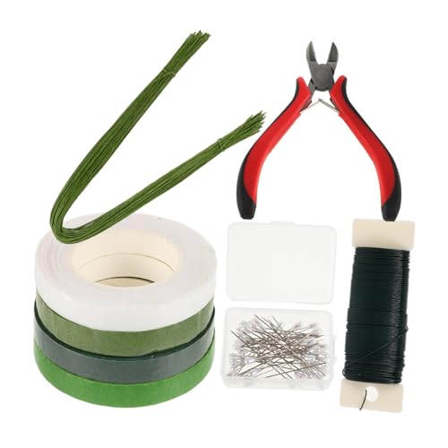 ARTIBETTER Floral Arrangement Tools Kit Paper Vine Rose Material Wire Scissors for DIY Decor