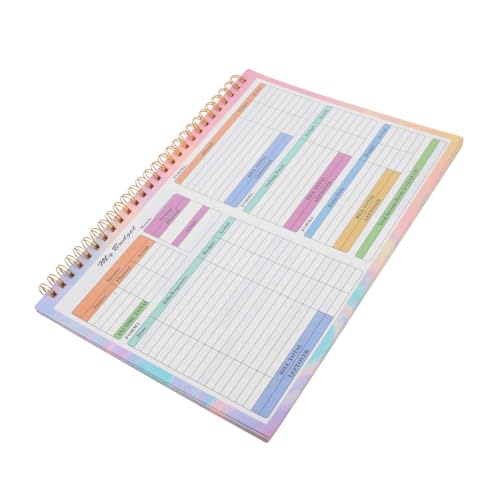 OSALADI B5 Finanzplaner Undatierter Wochenplaner Notizblock Mit Einband Budgettracker Tages Und Wochenbuch Für Ausgaben Und Einnahmenübersicht