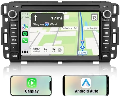 AWESAFE Autoradio de voiture pour Chevrolet Chevy Silverado/GMC Sierra