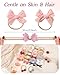 doboi Baby Girl Headbands 24PCS Nylon Linen Handmade Hairbands with Hair Bows and Accessories for Newborns, Infants, Toddlers, and Little Kids