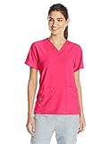 Carhartt Women's Cross-Flex Media Scrub Top, Azalea, X-Large