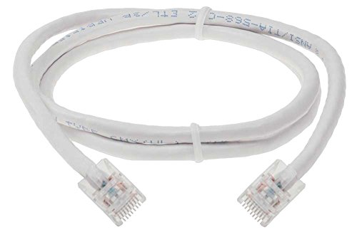 SF Cable 20ft Cat 6 Non-Booted Unshielded (UTP) Ethernet Network Cable, RJ45 Plug, 550Mhz Snagless Patch Cable, 24AWG 4pair Stranded Copper Wire - White