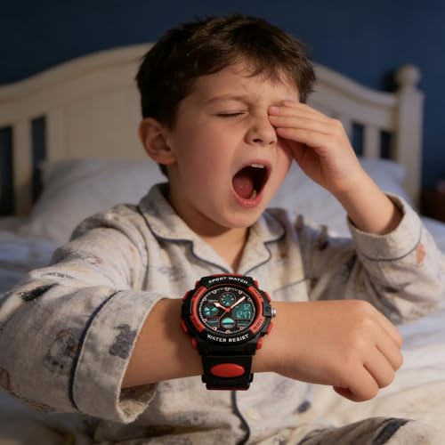 Reloj digital infantil resistente a golpes con pantalla LED para niños active 7