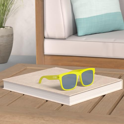 Image of Kush Mens Neon Pop Horn Rim Sport Horned Sunglasses