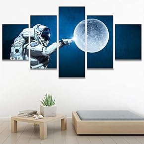 SIGNWIN 5 Panel Canvas Wall Art Modern Art...