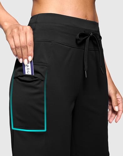 Women's 7" Athletic Hiking Long Shorts with Side Pockets High Waisted Stretchy Bermuda Shorts for Women Workout Casual4