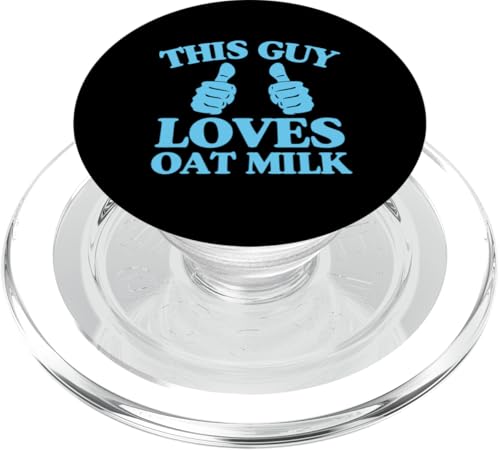 A este chico le encanta el barista vegano a base de plantas de leche de avena PopSockets PopGrip para MagSafe