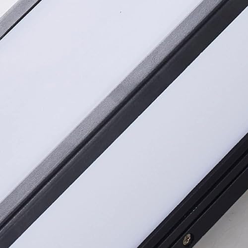 Aplique de pared LED exterior impermeable IP65 rectangular aluminio iluminación porche patio 4