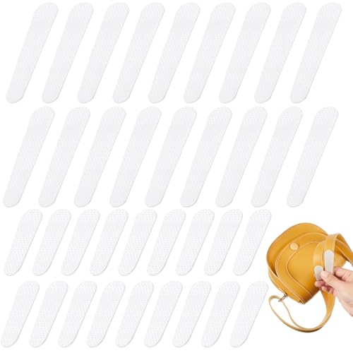 36 Pcs Stop Strap Slips Non Slip Purse Strap for Shoulder Bag Tote Bag, 18 Large and 18 Small Sizes Transparent Anti-Slip Stickers, Gummy Stick-ons to Stop Purse from Slipping Down