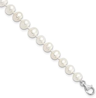 Prata esterlina 925 8 mm pérola cultivada em água doce zircônia cúbica CZ corrente ajustável 5 cm extensor plus size tornozeleira tornozelo praia pulseira joias finas para mulheres presentes para ela, 8.5 inches, Pérola, Zircônia cúbica Pérola