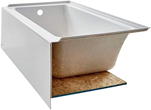 American Standard 2973202.011 Studio Integral Apron Bathtub Left Drain 60 in. x 30 in. in Arctic White
