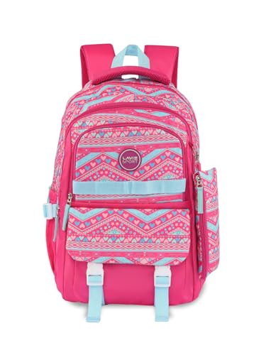 Image of Lavie Sport Lineplay Laptop Backpack | 36 Liters | Fits Upto 16 Inch | Laptop Compatiable | Rain Cover | Gift for Boys & Girls