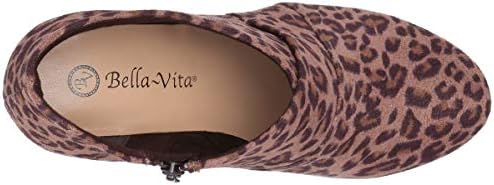 Bella Vita Women's Kira II Ankle Bootie Boot, Leopard Suede, 5 M US | Image 4