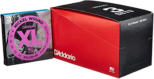D'Addario __I GLM^[ jbP SuperLight .009-.042 EXL120-3D 3setpbN x 10Zbg yKiz