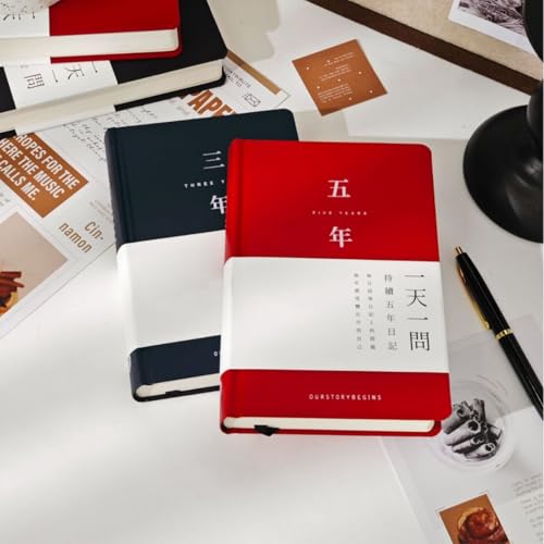 Carnet A5 planification efficacité rouge pour ne plus oublier vos objectifs - 5