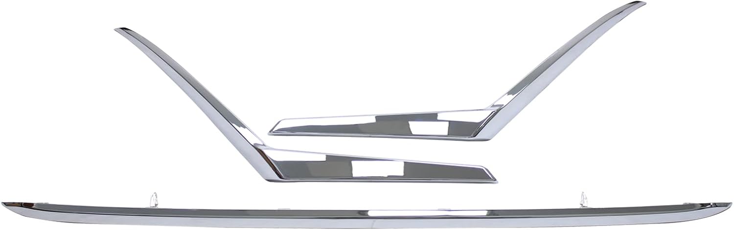 3Pcs Front Bumper Lower Left Right and Center Molding for Nissan Kicks 2021-2024