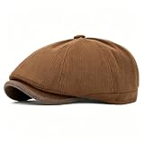 JAOAJ Gorra Boina Plana Inglesa Hombre Newsboy Peaky Vintage Ajustable