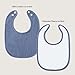 Susurration Muslin Baby Bibs 6 Pack Bandana Drool Bibs,Soft Square Adjustable Baby Drooling Bibs for Unisex Girls & Boys (Blue Star)