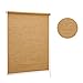 Price comparison product image Oriental Bamboo-Like Natural Window Roller Blind, 16 Width Sizes, 4 Designs, 105cm (+4.5cm Fittings), Straw