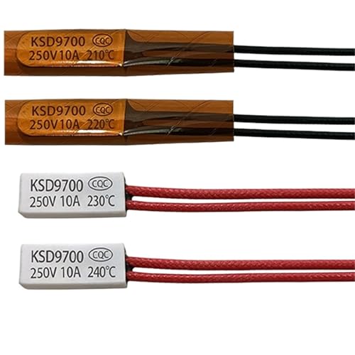 Capteur KSD9700 200C 5A NC métal pour protection thermique et sécurité circuit