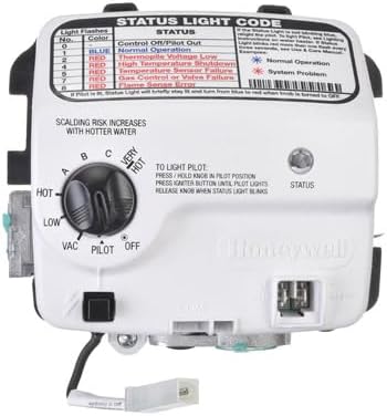 SP20832B WT88 Series Gas Water Heater Control (Thermostat), Natural, 2" Insulation Tank, 4" WC Setting