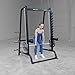 Body-Solid (GS348B) Precise 7° Angle Smith Machine Home Gym - Strength Training Equipment with Adjustable Safeties, Squat Rack Cage, Half Rack & Weight Cage Power Rack - for Amateurs & Professionals