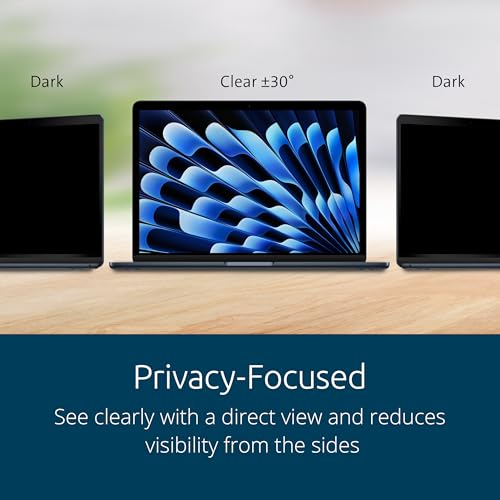 Image of Kensington MP15 Magnetic MacBook Air Privacy Screen for 15 inch MacBook Air (2023-2024, M2, M3), Removable Laptop Privacy Filter, Anti Glare Blue Light MacBook Mac Screen Protector
