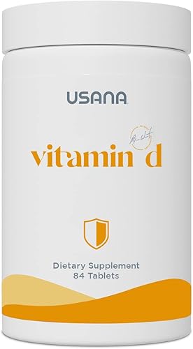 USANA Vitamina D de máxima fuerza 2,000 UI Suplemento de vitamina D para apoyar un sistema inmunológico ya saludable* - 84 tabletas