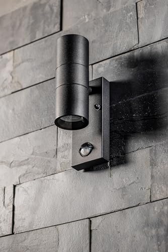 Warmiehomy PIR Outdoor Wall Lights With Motion Sensor, Modern GU10 LED