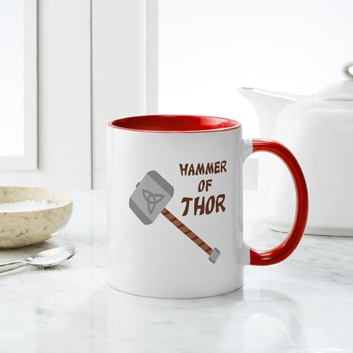 Taza de cerámica 11 oz CafePress Hammer Of Thor miniatura 6