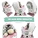 Windeltorte ® Kinderwagen mit Kuscheltier - Plüschtier - Geschenk zur Geburt - Babyparty - Baby - Babyshower - Pullerparty (Rosa)