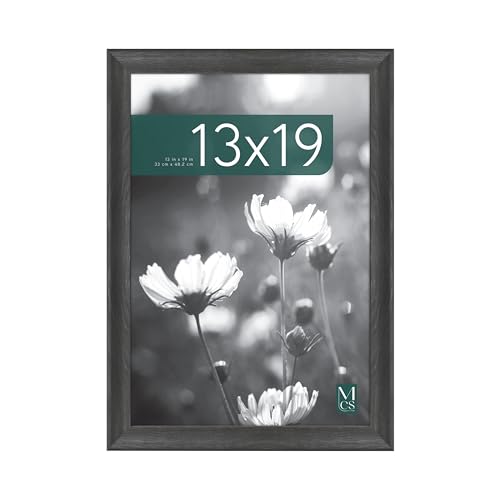 MCS Studio Gallery Classic 13x19 Picture Frame Black Woodgrain, Vertical & Horizontal Wall Hanging Large Picture Frame for Photos, Posters & Art Prints (1-Pack)
