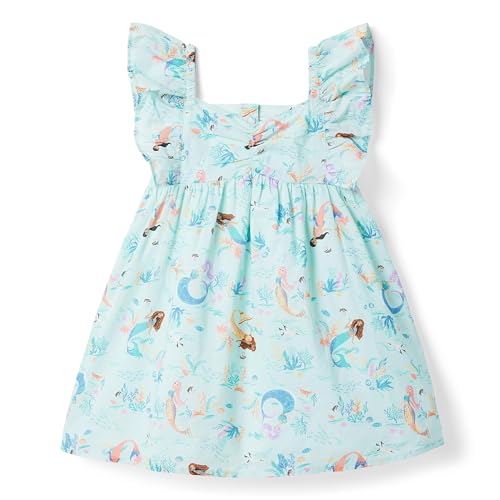 Janie and Jack Girl's Little Mermaid Printed Dress (Toddler/Little Kids/Big Kids)
