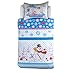 Franco Frosty The Snowman Holiday & Christmas Quilt Bedding Super Soft 2 Piece Pillow Sham and Quilt Set, Twin Size 68