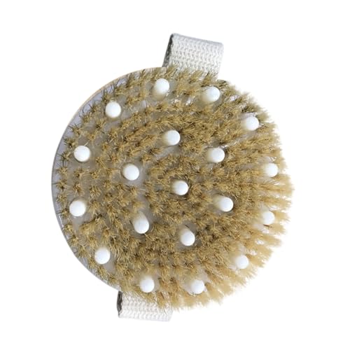 iplusmile Cepillo Redondo Corporal Masaje Seco Exfoliante para Ducha Unisex Circulación Suave y Spa