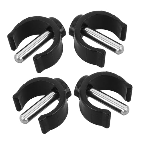 EXQUIMEUBLE 4Pcs Cane Grip Attachment Durable Walking Stick Locking Clamps for Easy Installation and Maintenance Essential Accessory for Walkers and Crutches