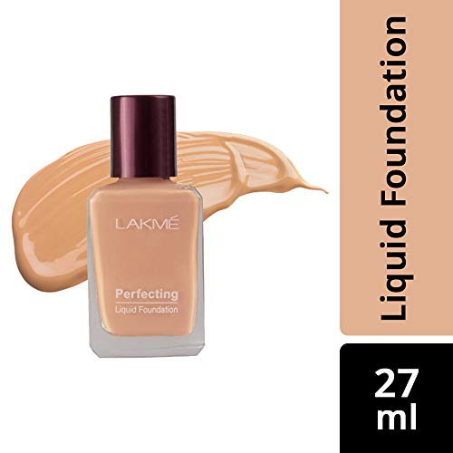 Image of LAKME Rose Natural Face Powder Medium Coverage for Oily Skin Type, Soft Pink, 40G And Lakme Perfecting Liquid Foundation, Marble, 27Ml
