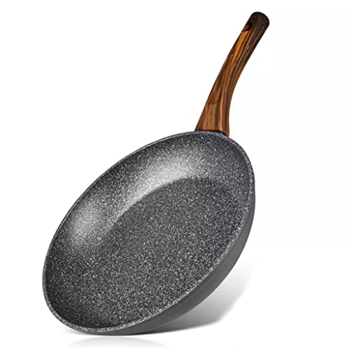 OQHAIR Cocina De Inducción De Sartén De Aluminio Con Revestimiento Negro (Color : A, Size : 26cm) (A 24cm)