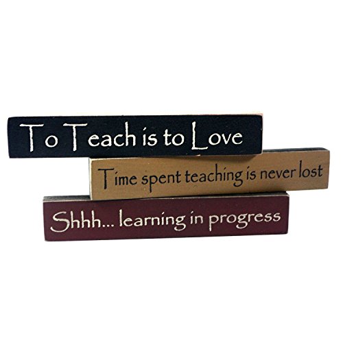 Hearthside Collection Teacher Appreciation Mini Desk Signs - Set of 3