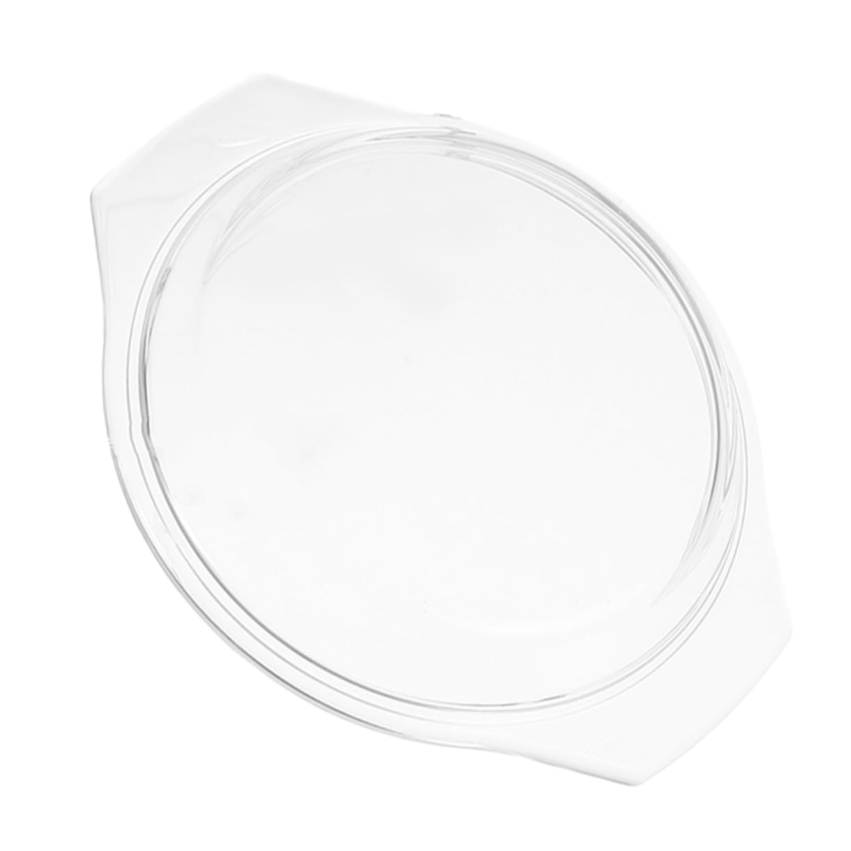 jojofuny cubierta de vidrio tapa de vidrio tapa de cristal cubierta contra salpicaduras de microondas Conector portaequipajes cubierta para plato de servir transparente Aparatos de cocina